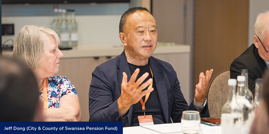 Jeff Dong at the LAPF Investments Local Investment Roundtable